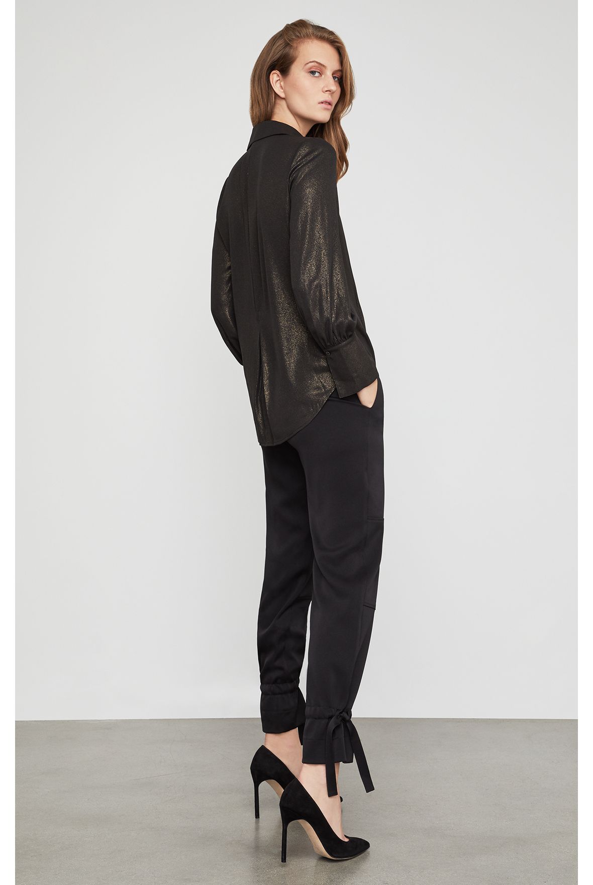 blusas cruzadas manga larga